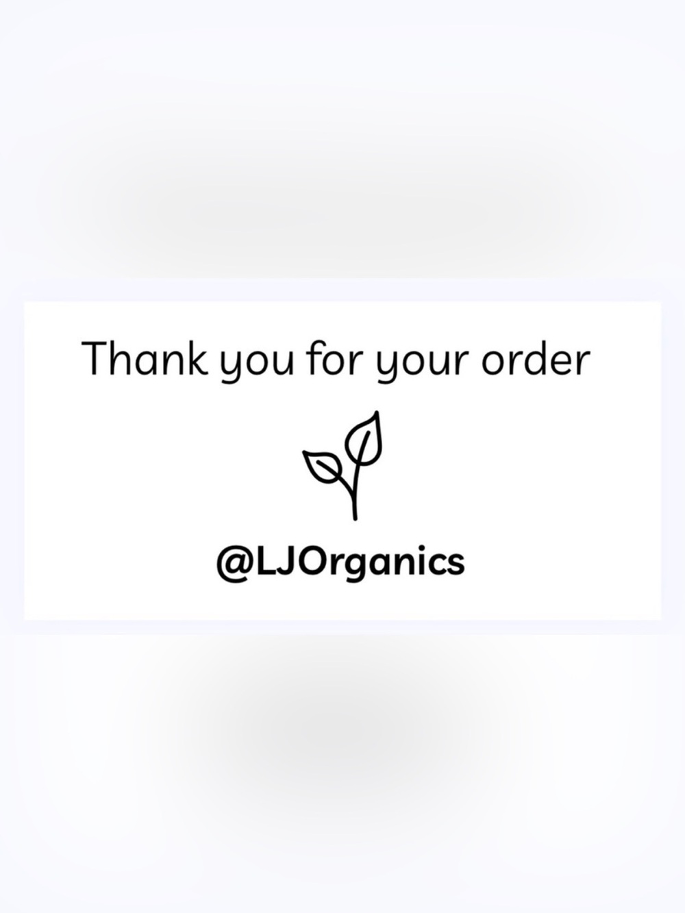 50 CUSTOM STICKERS - 2” x 1” - THANK YOU FOR YOUR ORDER - WITH YOUR CLOSET NAME
